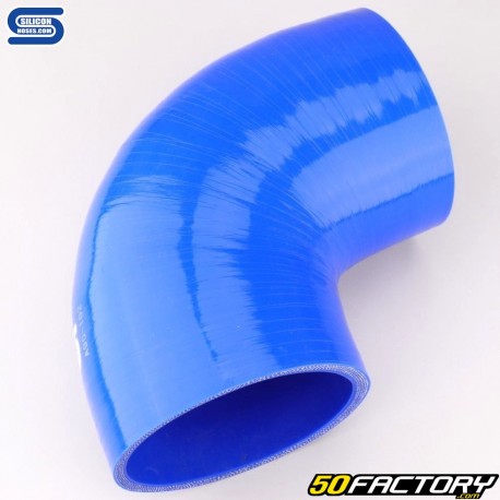 Manguera de silicona Codo 90° Ø102 mm Mangueras de silicona azul