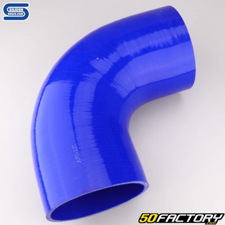 Durite silicone coudée 90° Ø127 mm Silicon Hoses bleue