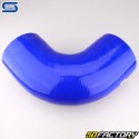 Durite silicone coudée 90° Ø127 mm Silicon Hoses bleue