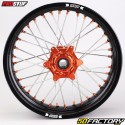 Jantes Supermoto KTM SX-F 250, 350, 450... (2013 - 2024), EXC, EXC-F 300, 500 (2016 - 2024) Prostuf noires moyeux oranges