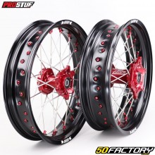 cerchioni SuperMoto Honda CRF 250 R (dal 2014), 450 R (dal 2013) mozzi Prostuf nero rosso