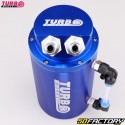 Serbatoio recupero olio cilindrico da 0.7L ingressi estraibili Ø10 mm Turbo Funziona in blu