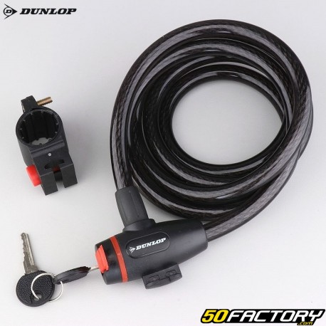 Cerradura en espiral Dunlop con llave Ø12 mm x 180 cm