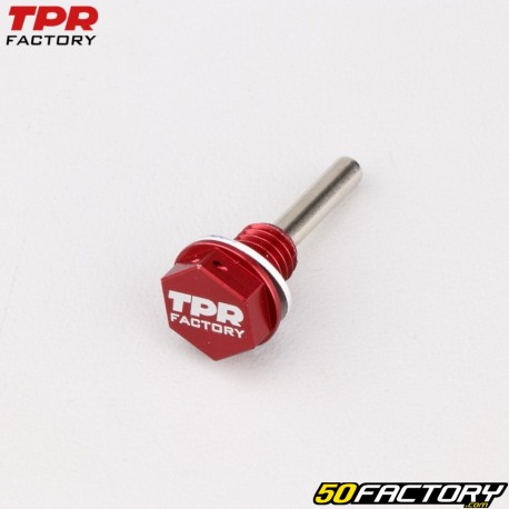 Drain plug AM6 Minarelli TPR Factory red (with built-in magnet)