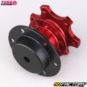 Moyeu de volant escamotable Quick Release 6 trous à boulonner Turbo Works rouge