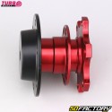 Moyeu de volant escamotable Quick Release 6 trous à boulonner Turbo Works rouge