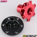 Moyeu de volant escamotable Quick Release 6 trous à boulonner Turbo Works rouge