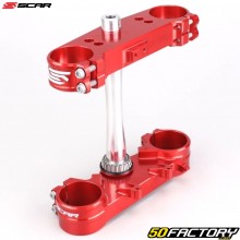 Piastra forcella Honda CRF 250 R, RX (dal 2022), 450 (dal 2021) Scar Rosso Offset 22 mm