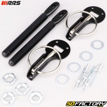 Attaches capot aluminium RRS Dakar noires (la paire)