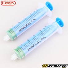 Elvedes Mineral Bicycle Disc Brake Bleed Syringes 25ml (Pack of 2)