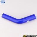 Réducteur silicone coudé 45° Ø22 à 19 mm Silicon Hoses bleu