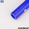 Réducteur silicone coudé 45° Ø22 à 19 mm Silicon Hoses bleu