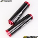 Double outlet leak tube Rieju  MRT Gencod GRD Twin with black and red Copa silencers (kit for KRM body)