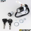 Ignition switch with steering lock Derbi,  Peugeot,  Rieju,  Aprilia,  Gilera,  Beta... (4 pins) TNT Original