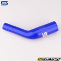 Codo 45° Reductor Silicona Ø32 a 19 mm Mangueras Silicona Azul