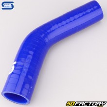 Codo 45° Reductor Silicona Ø32 a 25 mm Mangueras Silicona Azul