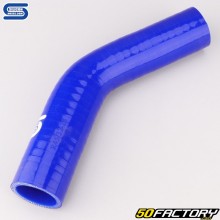 Codo 45° Reductor Silicona Ø32 a 28 mm Mangueras Silicona Azul