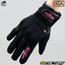 Guantes de mujer Furygan Jet Lady 3O negra y rosa