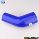 Cotovelo 45° Redutor Silicone Ø76 a 60 mm Mangueiras Silicone Azul