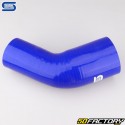 Cotovelo 45° Redutor Silicone Ø76 a 63 mm Mangueiras Silicone Azul