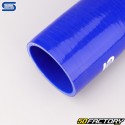 Réducteur silicone coudé 45° Ø76 à 70 mm Silicon Hoses bleu