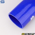 Codo 45° Reductor Silicona Ø80 a 60 mm Mangueras Silicona Azul