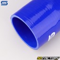 Codo 45° Reductor Silicona Ø89 a 76 mm Mangueras Silicona Azul