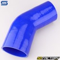 Cotovelo 45° Redutor Silicone Ø89 a 80 mm Mangueiras Silicone Azul