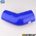 Cotovelo 45° Redutor Silicone Ø89 a 80 mm Mangueiras Silicone Azul