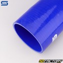 Codo 45° Reductor Silicona Ø102 a 89 mm Mangueras Silicona Azul