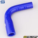 90° Elbow Silicone Reducer Ø22 to 16 mm Silicon Hoses Blue