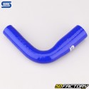 90° Elbow Silicone Reducer Ø22 to 16 mm Silicon Hoses Blue