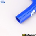 Réducteur silicone coudé 90° Ø25 à 19 mm Silicon Hoses bleu