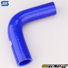 Codo 90° Reductor Silicona Ø25 a 22 mm Mangueras Silicona Azul