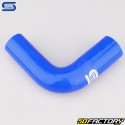 Codo 90° Reductor Silicona Ø32 a 28 mm Mangueras Silicona Azul