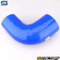 Codo 90° Reductor Silicona Ø76 a 63 mm Mangueras Silicona Azul