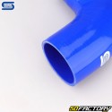 Codo 90° Reductor Silicona Ø76 a 63 mm Mangueras Silicona Azul