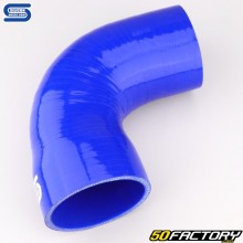 Codo 90° Reductor Silicona Ø80 a 70 mm Mangueras Silicona Azul