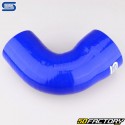 Codo 90° Reductor Silicona Ø80 a 70 mm Mangueras Silicona Azul