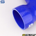 Codo 90° Reductor Silicona Ø90 a 70 mm Mangueras Silicona Azul