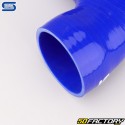 90° Elbow Silicone Reducer Ø90 to 80 mm Silicon Hoses Blue