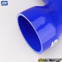 Réducteur silicone coudé 90° Ø102 à 70 mm Silicon Hoses bleu