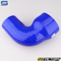 Réducteur silicone coudé 90° Ø102 à 76 mm Silicon Hoses bleu