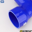 Réducteur silicone coudé 90° Ø102 à 76 mm Silicon Hoses bleu