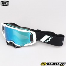 100% Armega goggle black silver iridium screen