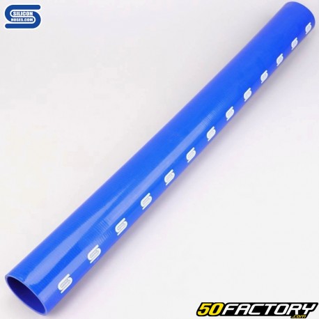 Durite silicone droite Ø80 mm longueur 100 cm Silicon Hoses bleue