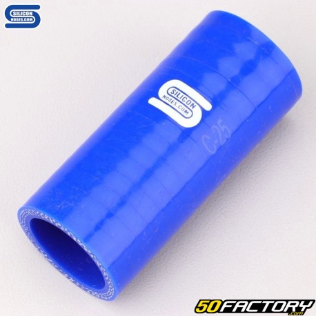 Acoplador de silicone Ø25 mm comprimento 75 mm Mangueiras de silicone azul