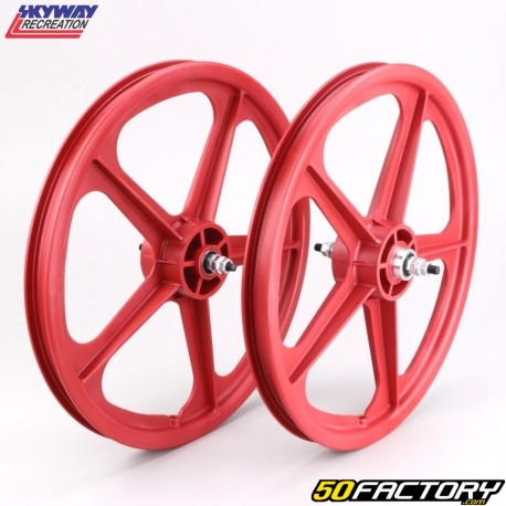 Ruote per bici BMX da 20&quot; Skyvia Tuff 2 rosso