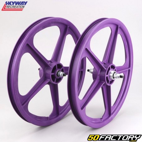 Rodas de bicicleta BMX de 20&quot; Skycaminho Tuff 2 violetas