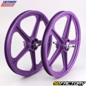 Rodas de bicicleta BMX de 20&quot; Skycaminho Tuff 2 violetas